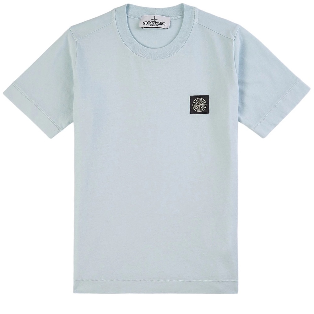 STONE ISLAND!!! USED - Light Blue Logo T-Shirt - AS IS - SMALL